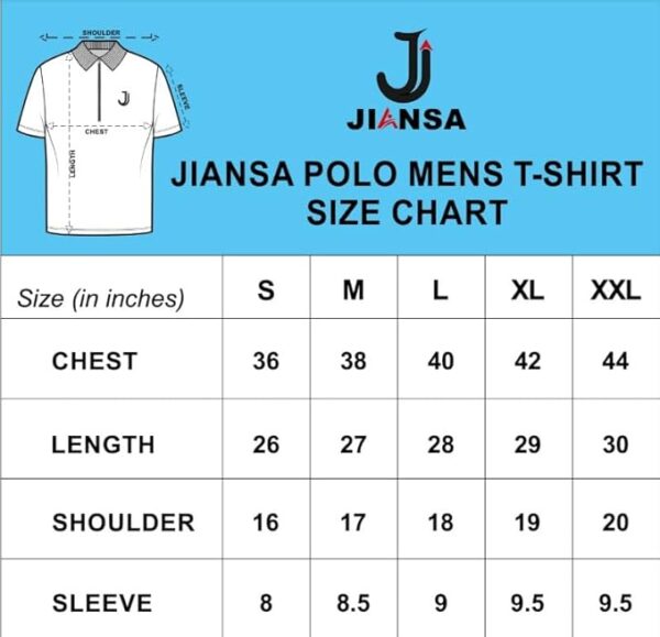 JIANSA Fashionable Sports Jersey Men & Boy T-Shirts | Regular Fit Half Sleeve Collar Neck 100% Stylish T-Shirt - Image 7